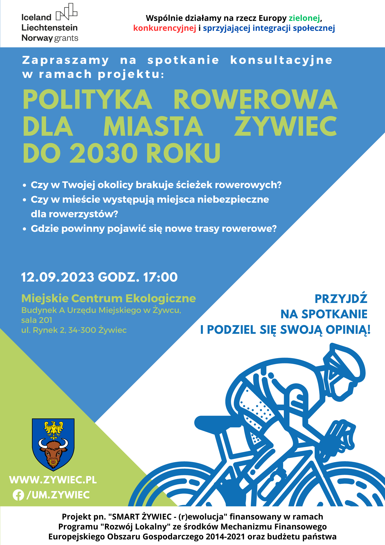 Plakat informujący o spotkaniu